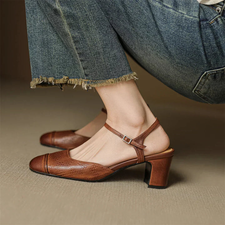 Tacones de Cuero Auténtico Valery
